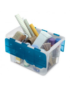 Contenitore salvaspazio Terry HOME BOX Trasparente Trasparente