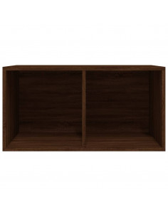 Contenitore Vinili Rovere Marrone 71x34x36 cm Legno Multistrato