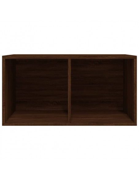 Contenitore Vinili Rovere Marrone 71x34x36 cm Legno Multistrato