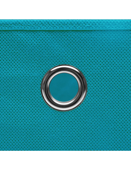 Contenitori con Coperchi 10 pz 28x28x28 cm Azzurro