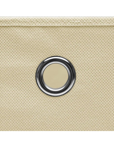 Contenitori con Coperchi 10 pz 28x28x28 cm Crema