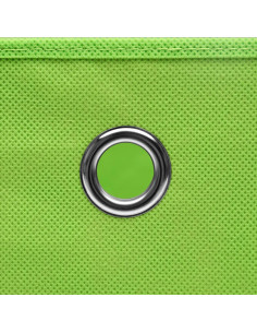 Contenitori con Coperchi 10 pz 28x28x28 cm Verde