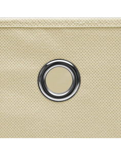 Contenitori con Coperchi 4 pz 28x28x28 cm Crema