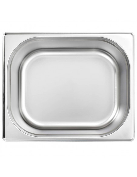 Contenitori Gastronorm 2 pz GN 1/2 150 mm in Acciaio Inox