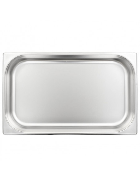 Contenitori Gastronorm 4 pz GN 1/1 65 mm in Acciaio Inox