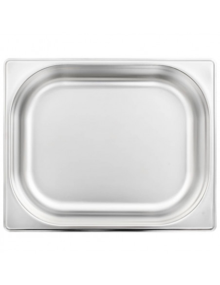 Contenitori Gastronorm 4 pz GN 1/2 65 mm in Acciaio Inox