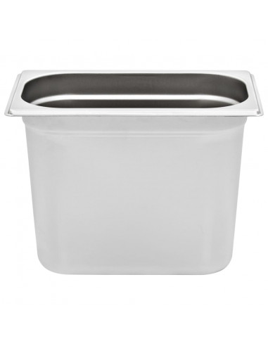 Contenitori Gastronorm 4 pz GN 1/4 200 mm in Acciaio Inox