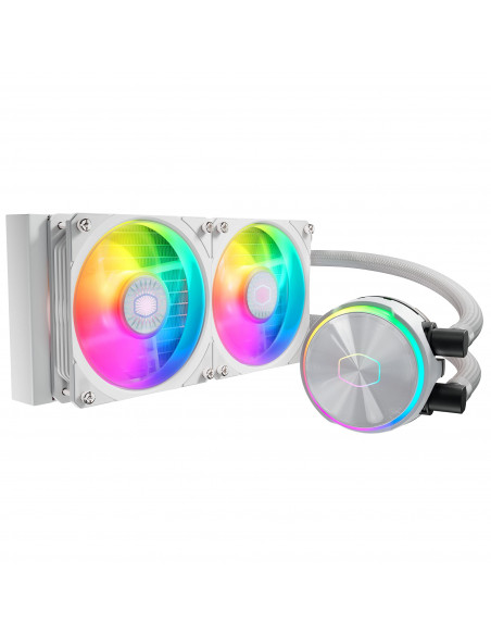 Cooler Master MasterLiquid PL240 Flux White Edition Intel 1700/1200/2066 AMD AM4/AM5/sTRX4