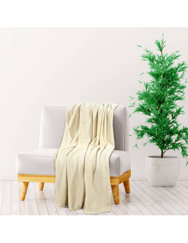 Coperta Crema 130x170 cm in Poliestere