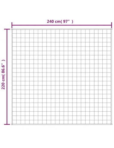 Coperta Ponderata Blu 220x240 cm 15 kg Tessuto