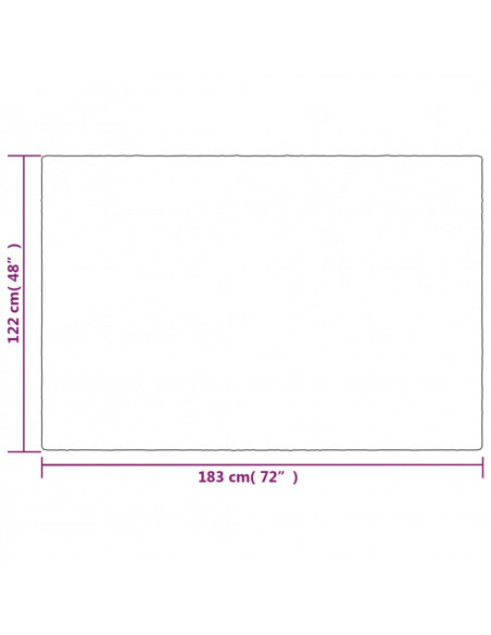 Coperta Ponderata con Copertura Grigia 122x183 cm 5 kg Tessuto