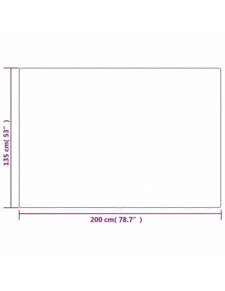 Coperta Ponderata con Copertura Grigia 135x200 cm 10 kg Tessuto