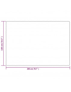 Coperta Ponderata con Copertura Grigia 138x200 cm 6 kg Tessuto