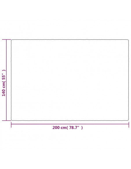 Coperta Ponderata con Copertura Grigia 140x200 cm 6 kg Tessuto