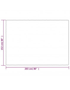 Coperta Ponderata con Copertura Grigia 152x203 cm 7 kg Tessuto