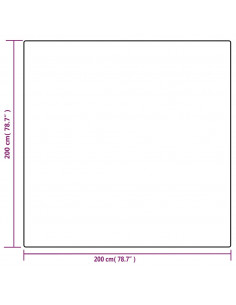 Coperta Ponderata con Copertura Grigia 200x200 cm 13 kg Tessuto