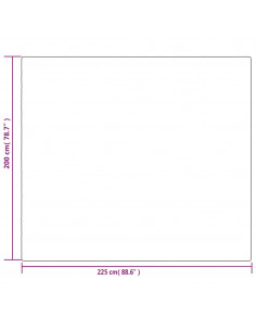 Coperta Ponderata con Copertura Grigia 200x225 cm 9 kg Tessuto
