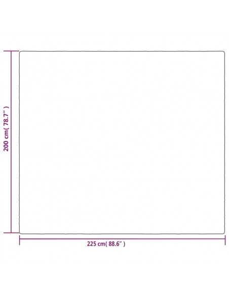 Coperta Ponderata con Copertura Grigia 200x225 cm 9 kg Tessuto