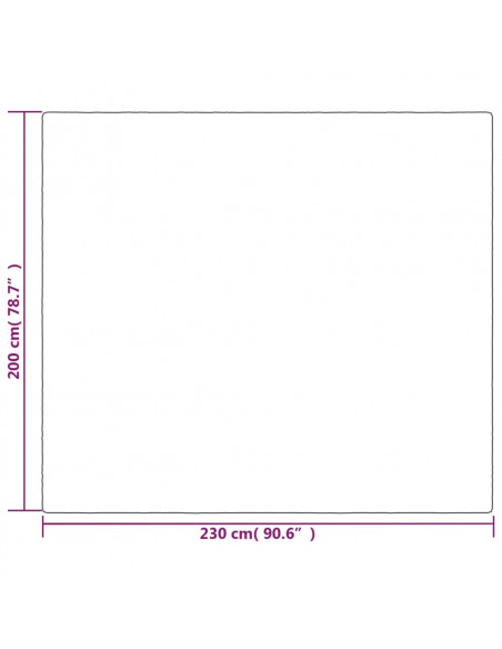 Coperta Ponderata con Copertura Grigia 200x230 cm 13 kg Tessuto