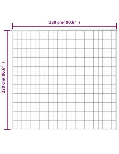 Coperta Ponderata Crema Chiaro 220x230 cm 11 kg Tessuto