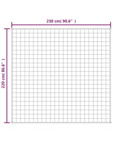 Coperta Ponderata Crema Chiaro 220x230 cm 15 kg Tessuto