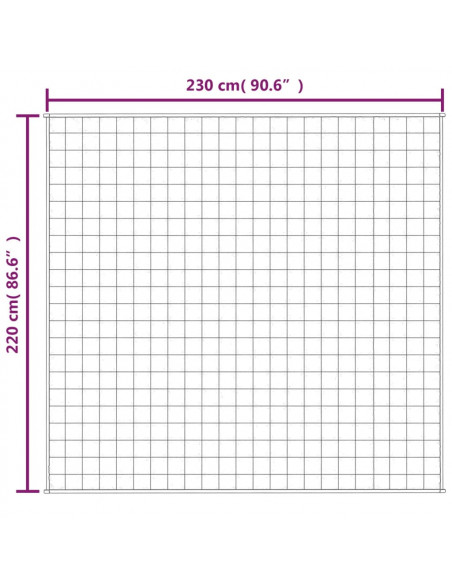 Coperta Ponderata Crema Chiaro 220x230 cm 15 kg Tessuto