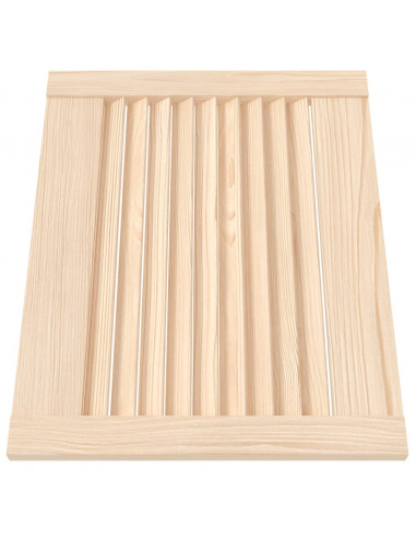Ante con Design a Lamelle 2 pz 39,5x49,4 cm in Legno di Pino