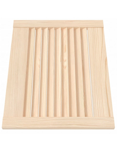 Ante con Design a Lamelle 4 pz 39,5x49,4 cm in Legno di Pino