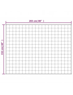 Coperta Ponderata Grigia 152x203 cm 11 kg Tessuto