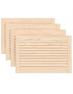 Ante con Design a Lamelle 4 pz 39,5x59,4 cm in Legno di Pino 2