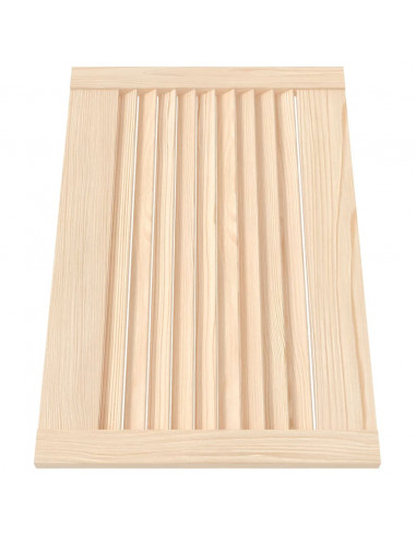 Ante con Design a Lamelle 4 pz 39,5x59,4 cm in Legno di Pino