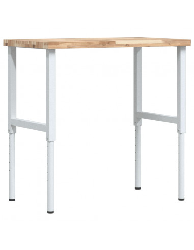 Banco Lavoro 100x60x(73-99,5) cm Legno di Acacia Rettangolare
