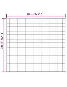 Coperta Ponderata Grigia 200x230 cm 13 kg Tessuto