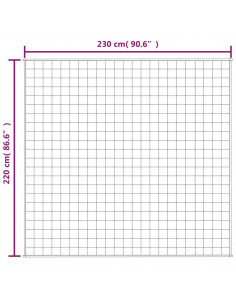 Coperta Ponderata Grigia 220x230 cm 11 kg Tessuto