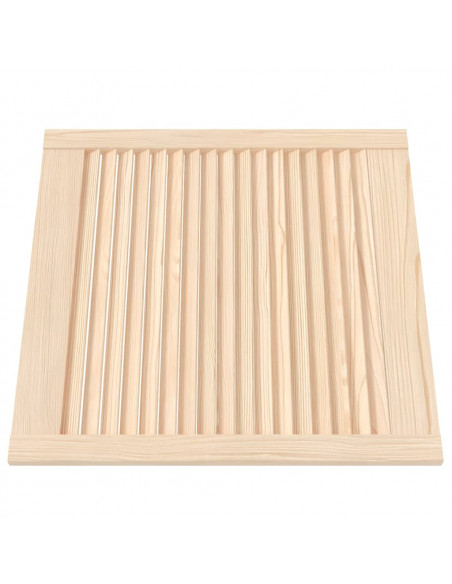 Ante con Design a Lamelle 2 pz 61,5x59,4 cm in Legno di Pino