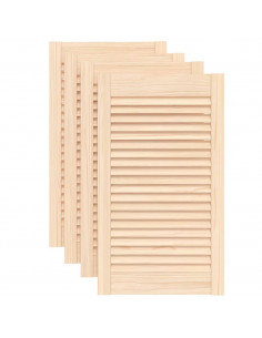Ante con Design a Lamelle 4 pz 69x39,4 cm in Legno di Pino 2