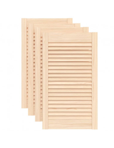 Ante con Design a Lamelle 4 pz 69x39,4 cm in Legno di Pino