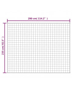Coperta Ponderata Grigia 235x290 cm 15 kg Tessuto