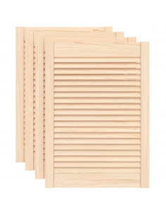 Ante con Design a Lamelle 4 pz 69x49,4 cm in Legno di Pino 2