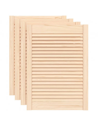 Ante con Design a Lamelle 4 pz 69x49,4 cm in Legno di Pino
