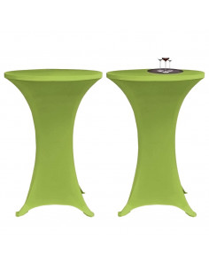 Copertura Elastica per Tavolo 2 pezzi 80 cm Verde