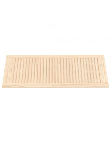 Ante con Design a Lamelle 2 pz 99,3x39,4 cm in Legno di Pino