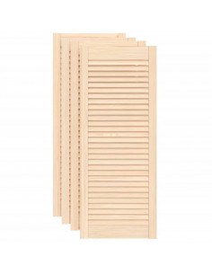 Ante con Design a Lamelle 4 pz 99,3x39,4 cm in Legno di Pino 2