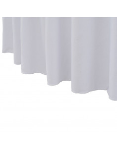 Copertura Elastica per Tavolo con Gonna 2 pz 180x74cm Bianco