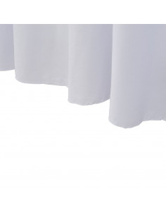 Copertura Elastica per Tavolo con Gonna 2 pz 183x76x74cm Bianco