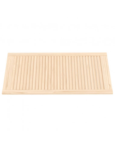 Ante con Design a Lamelle 2 pz 99,3x49,4 cm in Legno di Pino