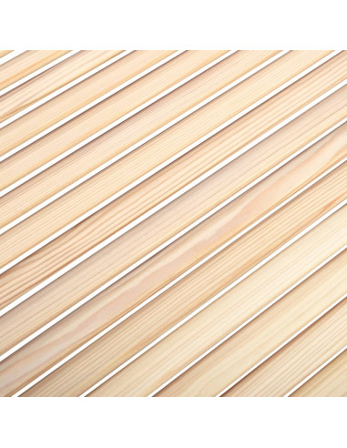 Ante con Design a Lamelle 2 pz 99,3x49,4 cm in Legno di Pino