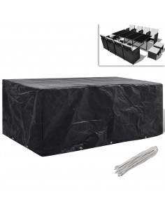 Copertura per Mobili da Giardino con 8 Occhielli 229x113x73 cm