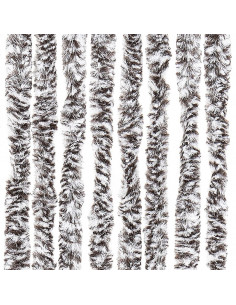 Zanzariera Marrone e Beige 100x220 cm Ciniglia