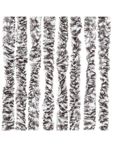 Zanzariera Marrone e Beige 100x220 cm Ciniglia